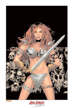 red sonja lithograph