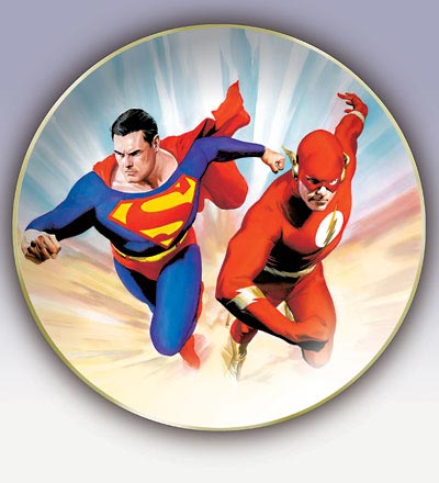 SUPERMAN VS. THE FLASH COLLECTOR'S PLATE