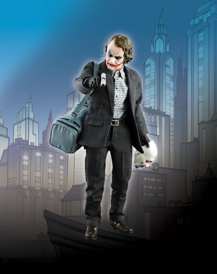 THE DARK KNIGHT: 1:6 SCALE BANK ROBBER THE JOKER BY HOT TOYS
