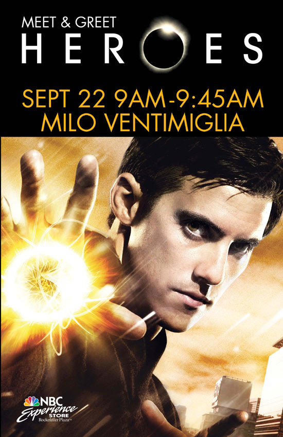 Milo Ventimiglia aka Peter of HEROES