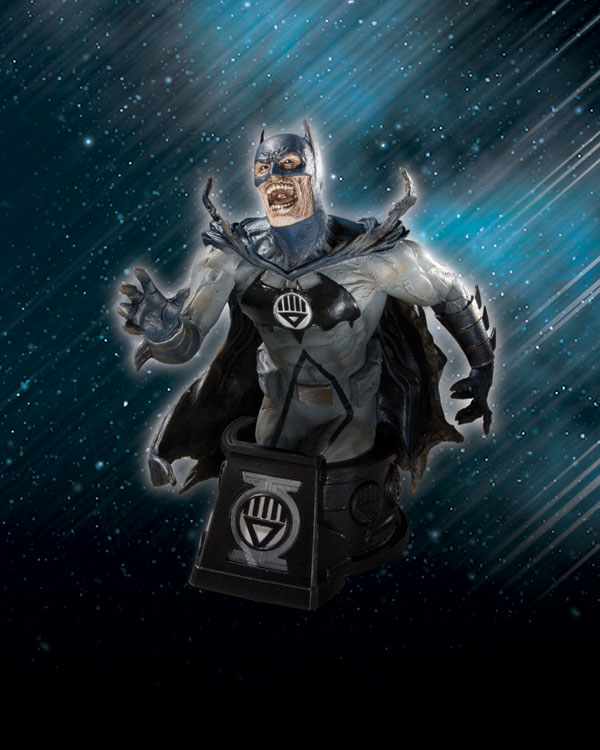 HEROES OF THE DC UNIVERSE: BLACKEST NIGHT BLACK LANTERN BATMAN BUST