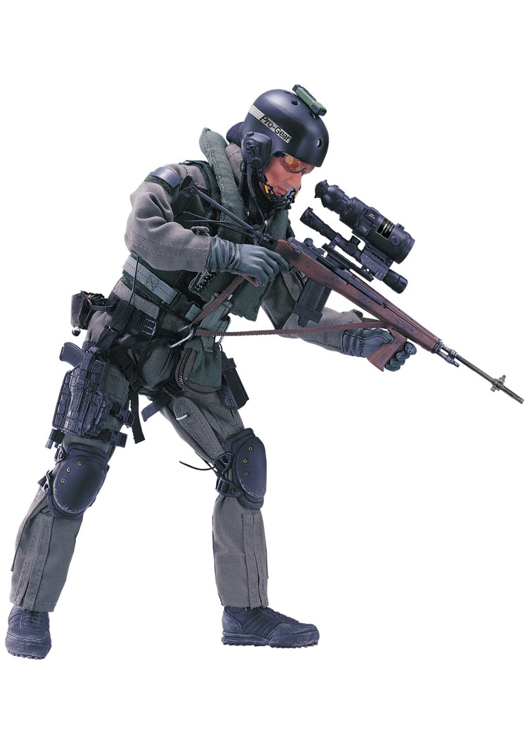 Navy Seal Helicopter Sniper Action Figure