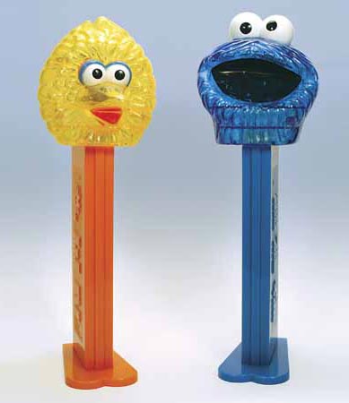 Giant-Sized Crystal Sesame Street PEZ Dispensers