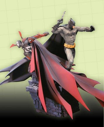 BATMAN/SPAWN STATUE