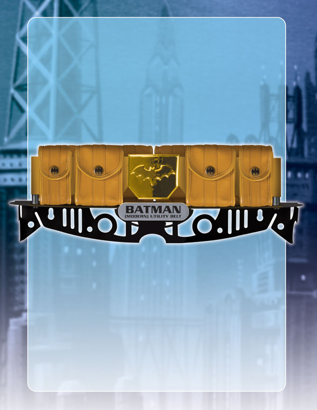 JLA TROPHY ROOM: BATMAN (MODERN) UTILITY BELT PROP REPLICA