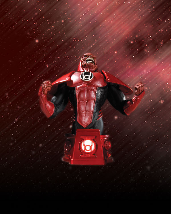 HEROES OF THE DC UNIVERSE: BLACKEST NIGHT RED LANTERN ATROCITUS BUST