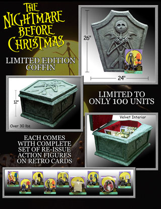 nightmare before christmas coffin set