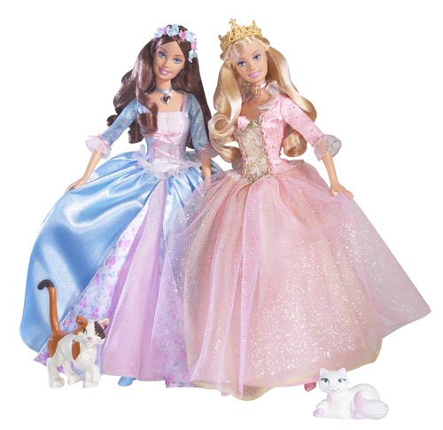 Barbie as the Princess and the Pauper dolls