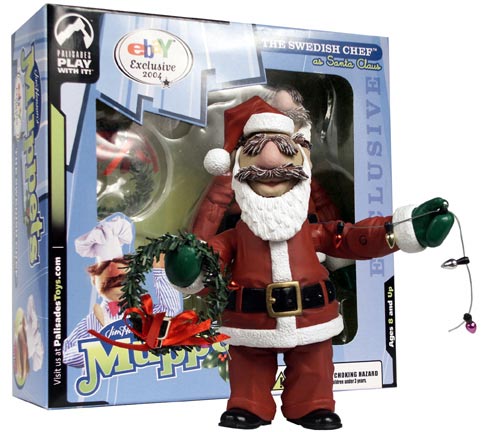 swedish chef as santa claus action figure