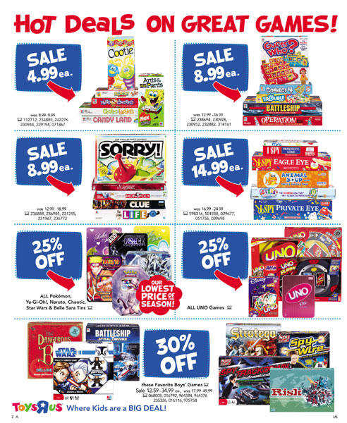 ToysRUs circular ad for November 9 to 15, 2008