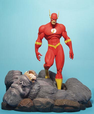 THE FLASH VS. GORILLA GRODD STATUE