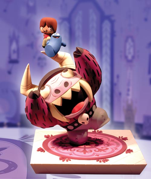 FOSTER'S HOME FOR IMAGINARY FRIENDS STATUE: FEATURING BLOOREGARD, MAC & EDUARDO