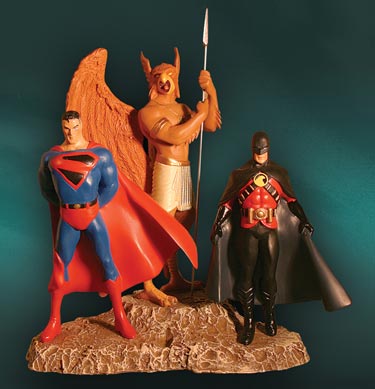 KINGDOM COME: SUPERMAN, HAWKMAN & RED ROBIN STATUE