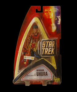 signed Uhura action figure