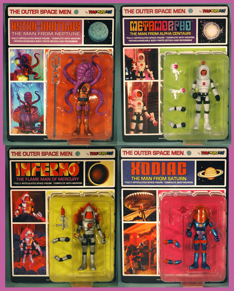 Outer Space Men action figures