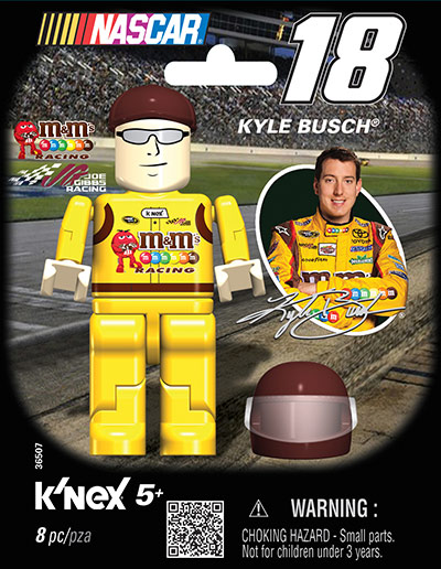 k'nex nascar driver figure bags