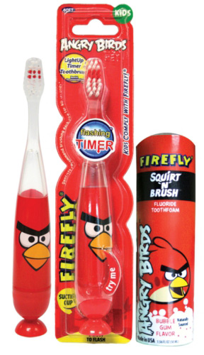 FireFly Angry Birds Squirt 'N Brush Tooth Foam