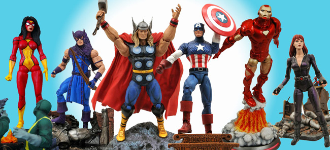 avengers marvel select action figures