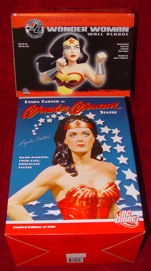 wonder woman statues and busts