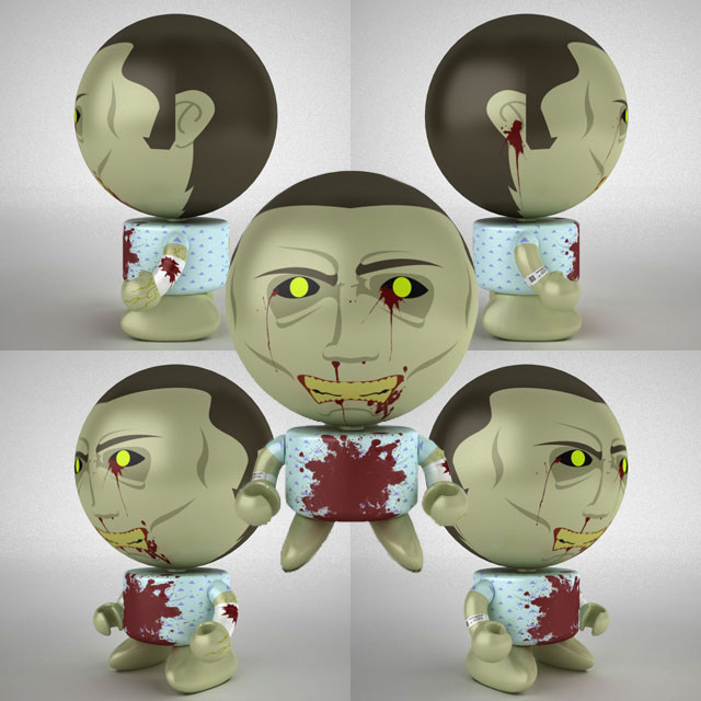 Ninja vs Zombie Bobble Budds