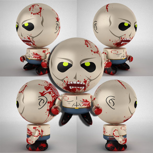 Ninja vs Zombie Bobble Budds