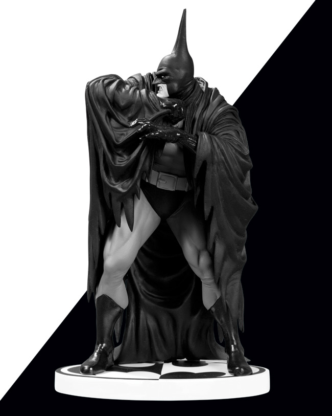 BATMAN BLACK AND WHITE BATMAN STATUE BY KELLEY JONES (NEW EDITION)