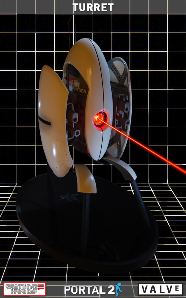 Portal 2 Turret Statue by Gaming Heads
