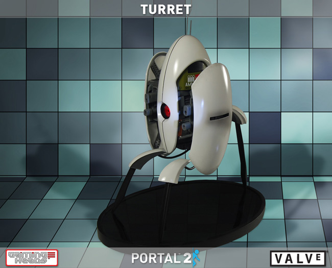 Portal 2 Turret Statue by Gaming Heads