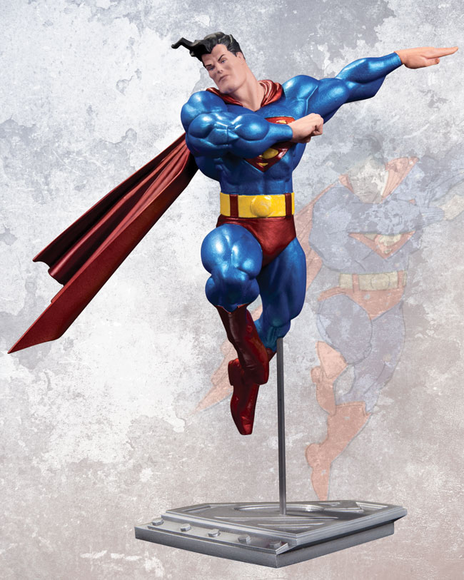 ALL-NEW METALLIC SUPERMAN BY FRANK MILLER STATUE