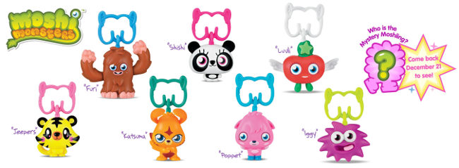 Moshi Monsters in McDonald's Happy Meals