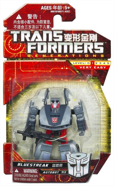 TRANSFORMERS China Import Bluestreak pkg