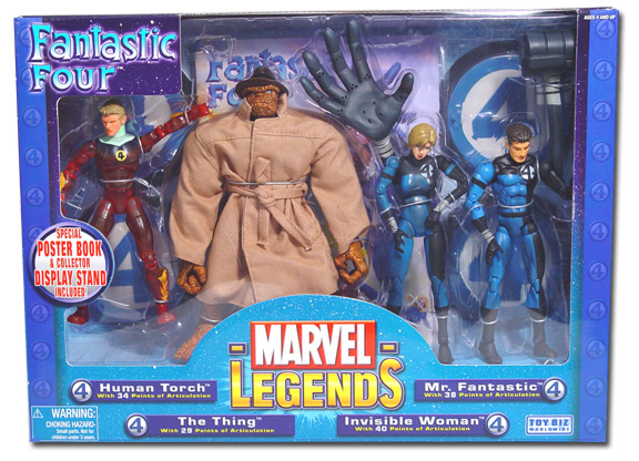Marvel Legends Fantastic Four Action Figure Box Set by Toybiz