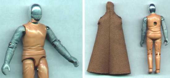 Humanoid rear and head views