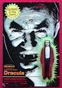 Carded glowing Dracula with bubble graphics