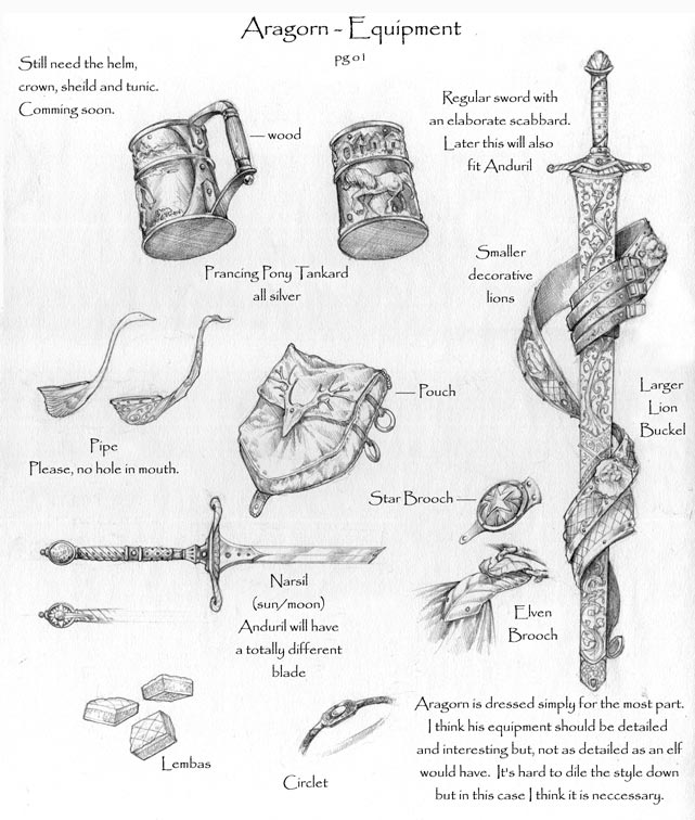 concept art - aragorn action figure