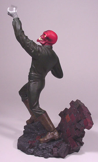 Red Skull Statue