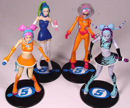 Space Channel 5 action figures group picture