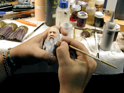 Gandalf being painted