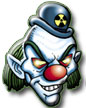 radioactive clown logo