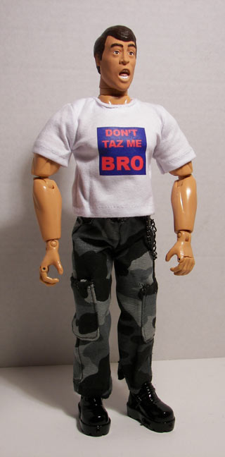 don't taze me bro action figure