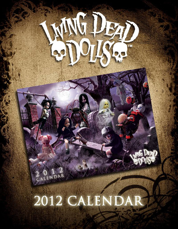 mezco living dead doll calendar for 2012