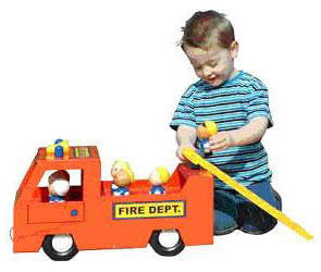fire engine pull-along toy