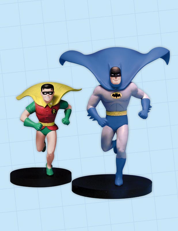 1960s TV Animation Batman & Robin Statue Set