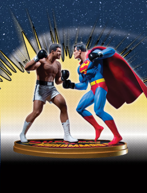 SUPERMAN VS. MUHAMMAD ALI STATUE