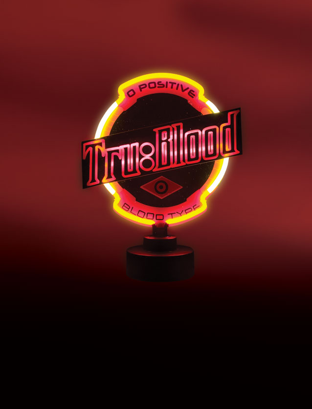 TRUE BLOOD: Tru Blood Beverage Label Neon Sign