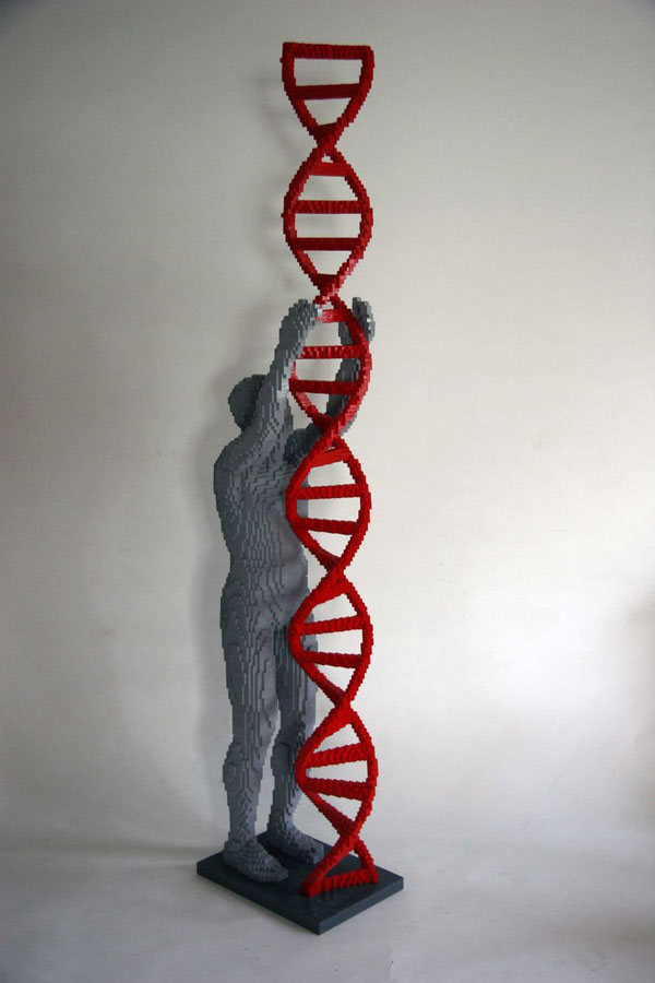 Nathan Sawaya's LEGO DNA Sculpture