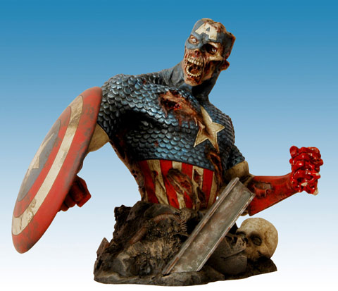Marvel Zombies Colonel America Bust