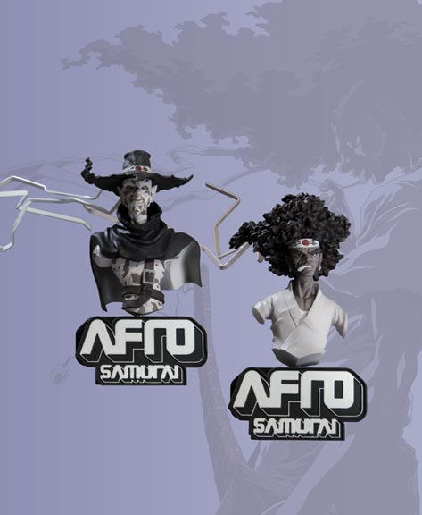AFRO SAMURAI & JUSTICE BUSTS