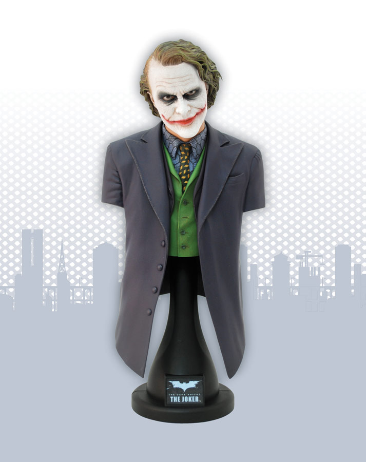 THE DARK KNIGHT: 1:4 SCALE THE JOKER BUST BY HOT TOYS