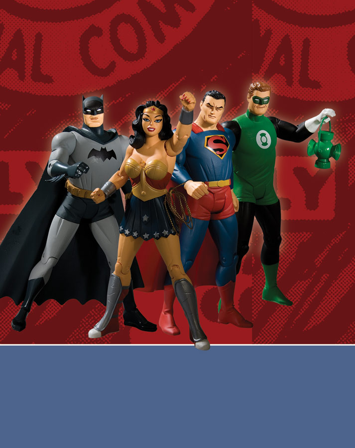 JUSTICE LEAGUE NEW FRONTIER BOX SET DESIGNED BY DARWYN COOKE